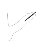 Harnröhrensonden-Set Ouch aus Silikon für Anfänger Schwarz 12,7 cm – Ansicht 5