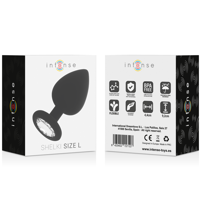 Analplug Shelki L Anal Plug Schwarz 9,2 x 4,4 cm – Ansicht 6
