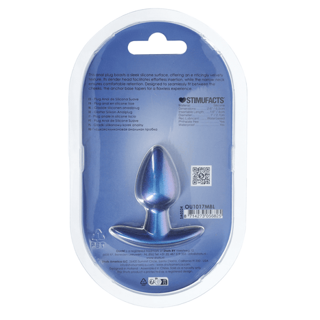 Analplug Silikon glatt Gun Metal – Ansicht 7