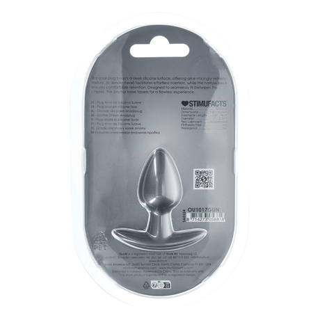 Analplug Silikon glatt Gun Metal – Ansicht 3
