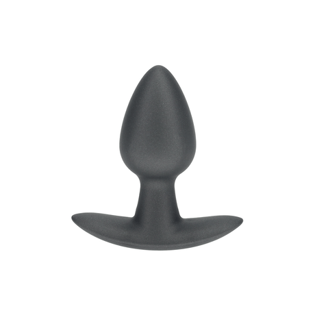 Analplug Silikon glatt Gun Metal