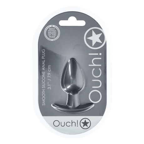 Analplug Silikon glatt Gun Metal Modell 2 – Ansicht 2