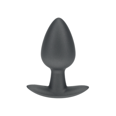 Analplug Silikon glatt Gun Metal Modell 2