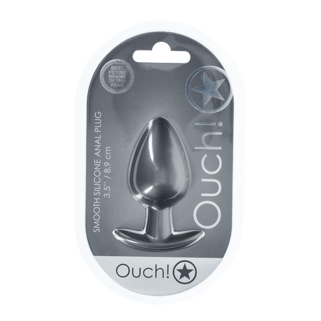 Analplug Silikon glatt Gun Metal Modell 3 – Ansicht 2