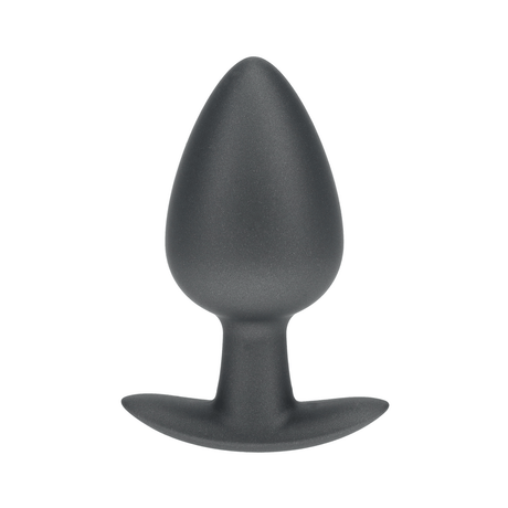 Analplug Silikon glatt Gun Metal Modell 3