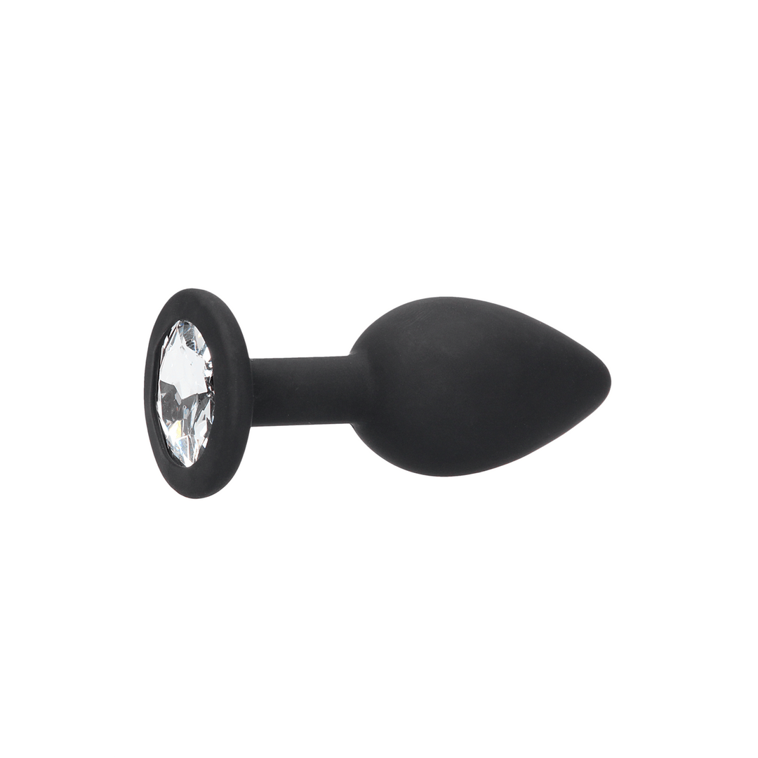 Analplug Ouch mit abnehmbarem Stein Schwarz 7,3 x Ø 3,2 cm – Ansicht 5