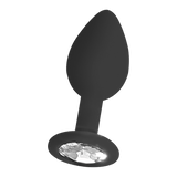 Analplug Ouch mit abnehmbarem Stein Schwarz 7,3 x Ø 3,2 cm – Ansicht 4