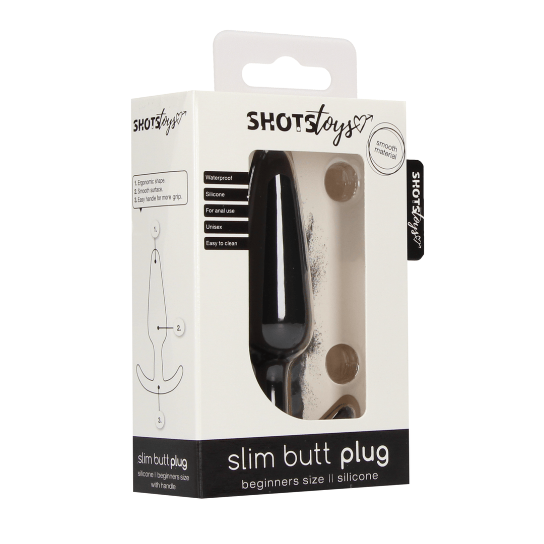 Analplug Slim für Anfänger Schwarz 7,5 x Ø 2,2 cm – Ansicht 2