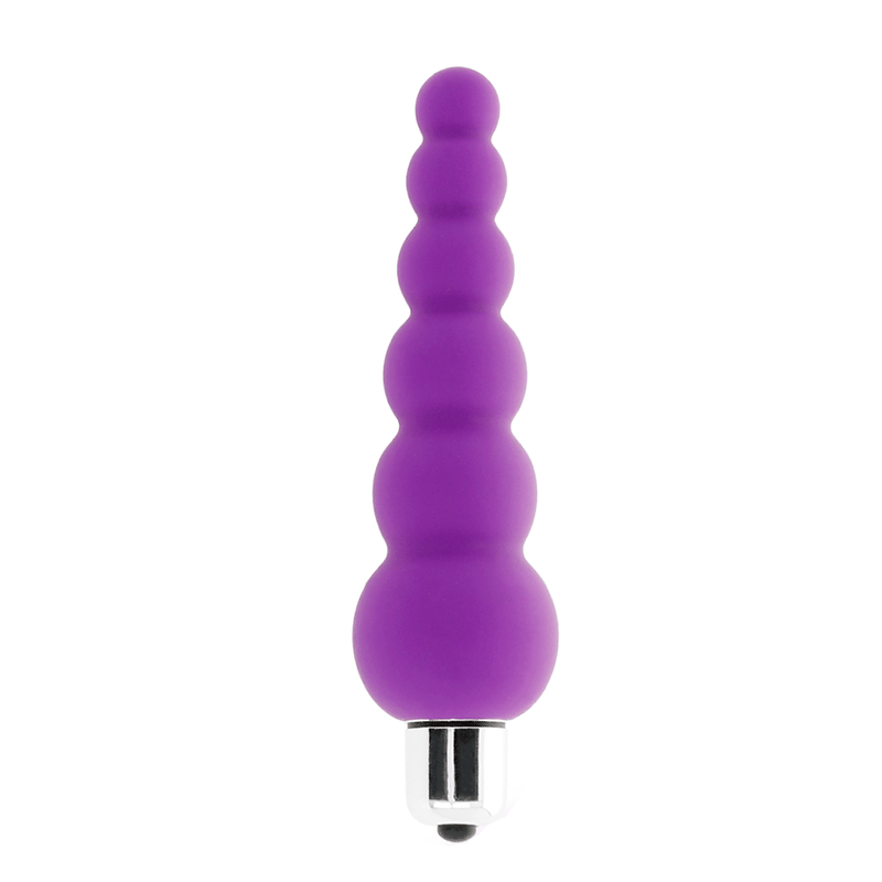 Analplug Snoopy 7 Geschwindigkeiten Silikon Lila 11,5 x 1,5 cm – Ansicht 2