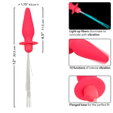 Analplug Southern Lights Leuchtend Rosa mit 10 Vibrationen 11,5 x 3 cm – Ansicht 7