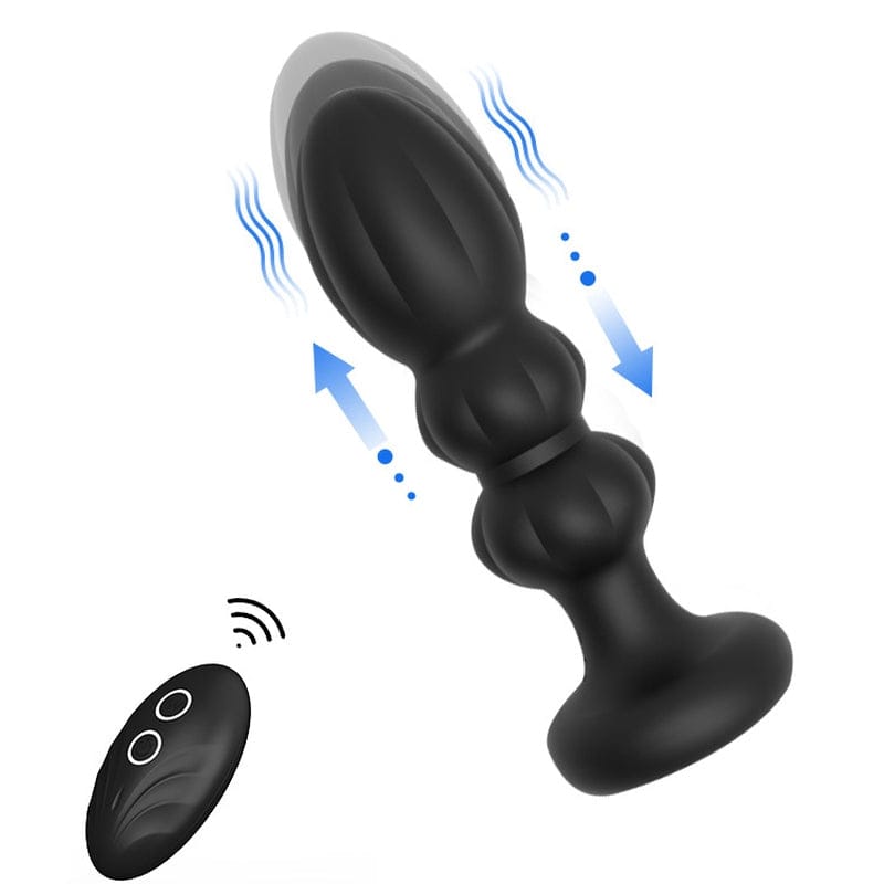 Analplug Stößl mit Vibration 14 x 4,2 cm