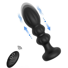 Analplug Stößl mit Vibration 14 x 4,2 cm