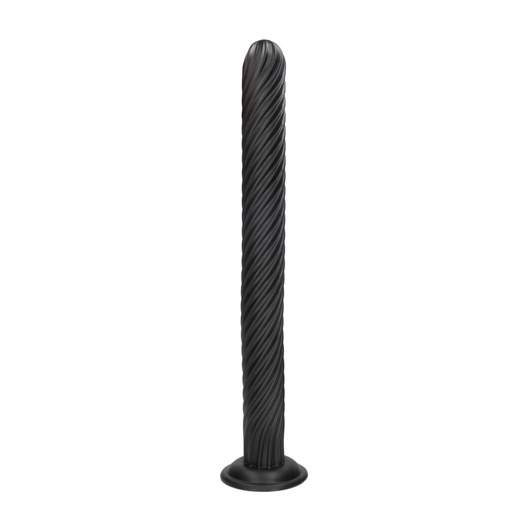 Analplug Ouch Titan Twist aus PVC Schwarz 48 x Ø 5 cm