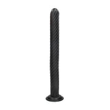 Analplug Ouch Titan Twist aus PVC Schwarz 48 x Ø 5 cm
