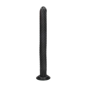 Analplug Ouch Titan Twist aus PVC Schwarz 48 x Ø 5 cm