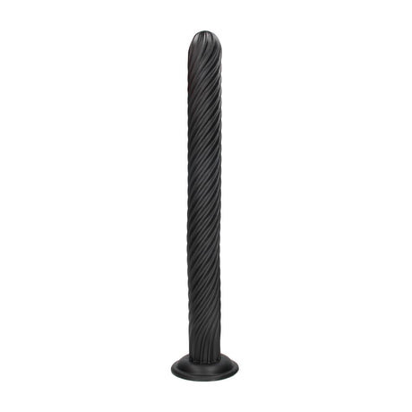 Analplug Titan Twist Schwarz 48 x Ø 5 cm