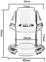Analplug Tunnel Transparent 4 x 3,6 cm