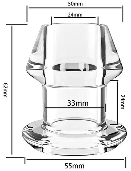 Analplug Tunnel Transparent 5 x 5 cm