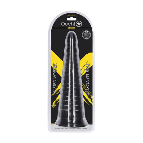 Analplug Twisted Vortex Schwarz 30 x Ø 9 cm – Ansicht 2