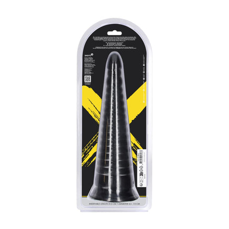 Analplug Twisted Vortex Schwarz 30 x Ø 9 cm – Ansicht 3