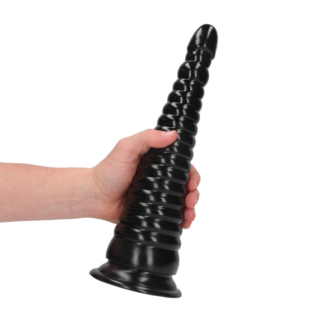 Analplug Ouch Twisted Vortex aus PVC Schwarz 30 x Ø 9 cm – Ansicht 6