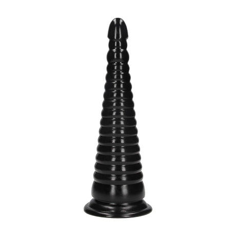 Analplug Twisted Vortex Schwarz 30 x Ø 9 cm