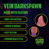 Analplug Vein Darkspawn aus Silikon Rosa-Violett 11 x Ø 4,5 cm – Ansicht 3