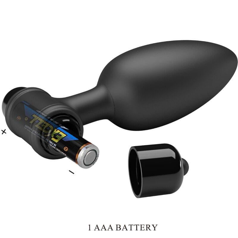 Analplug Vibra Butt Plug 2 Anal Plug 10 Vibrationen Schwarz