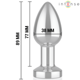 Analplug vibrierender aus Metall mit LED-Leuchten und Fernbedienung M – Ansicht 5
