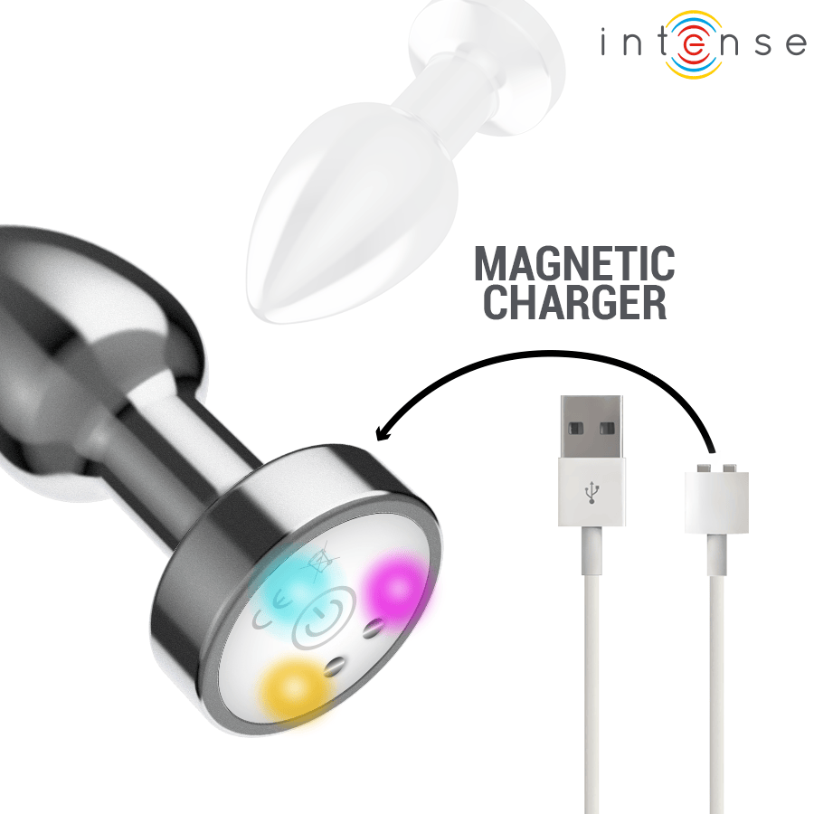 Analplug vibrierender aus Metall mit LED-Leuchten und Fernbedienung S – Ansicht 6