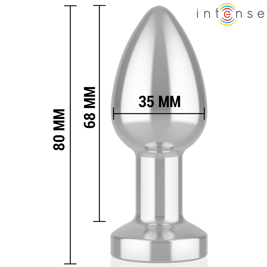 Analplug vibrierender aus Metall mit LED-Leuchten und Fernbedienung S – Ansicht 5
