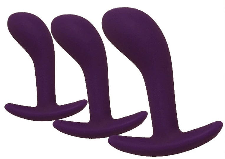 Analplugs Silikon 11 x 3,5 cm Dunkelviolett