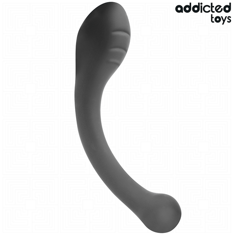 Analstimulator gebogen Schwarz 18 x 3,6 cm