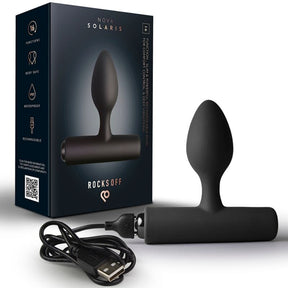 Analvibrator Nova Solaris schlank wiederaufladbar 16 Funktionen Schwarz