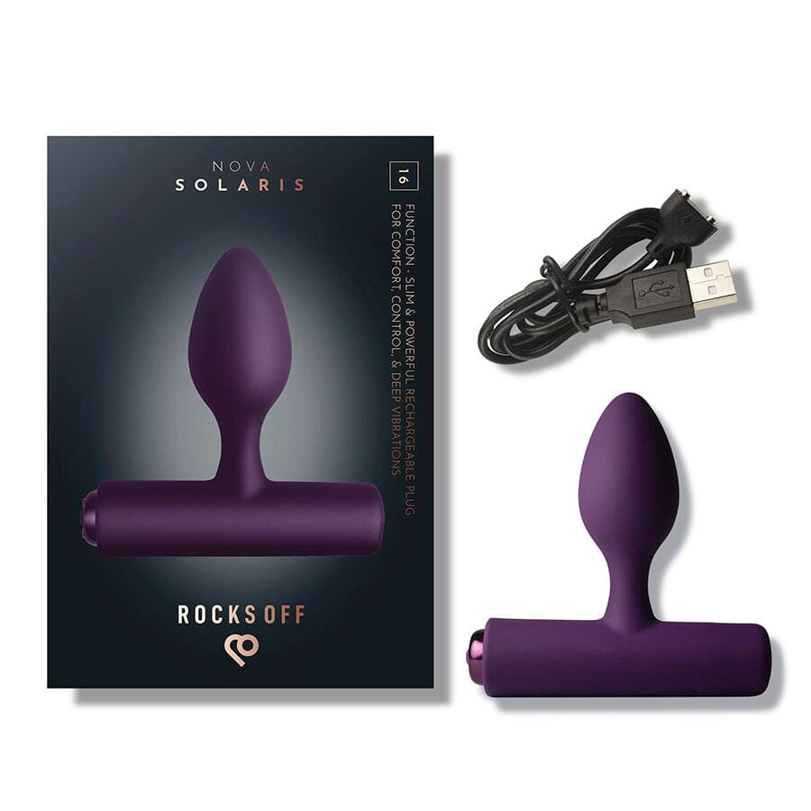 Analvibrator Nova Solaris schlank wiederaufladbar 16 Funktionen Violett – Ansicht 9