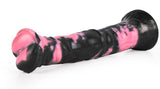 Animal Dildo Ragulf 26 x 5.5cm Schwarz-Rosa