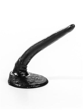 Animaldildo gekrümmter Schweinepenis schwarz 24 x 2,7 cm
