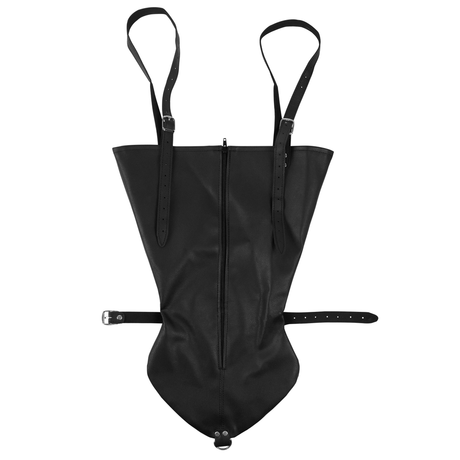 Armbinder Ouch mit Reißverschluss aus Kunstleder Schwarz 53 cm – Ansicht 6