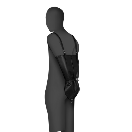 Armbinder Ouch mit Reißverschluss aus Kunstleder Schwarz 53 cm
