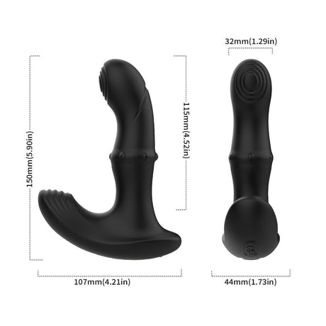 Armony - Anal-Prostata-Vibrator mit Fernbedienung Schwarz