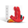 Panty C-Form Slip-Vibrator mit Anal- & G-Punkt-Stimulator Rot