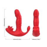 Vibrator Analvibrator Panty C und g-Spot Stimulator Fernbedienung Rot.8
