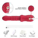 Vibrator Point A Stimulierender Vibratordildo Rot.6
