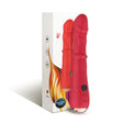 Vibrator A-Punkt einstellbar mit Wärmeeffekt Rot 21 x 4 cm