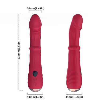 Armony - Thermo-Einstellbarer Punkt-A-Stimulator-Vibrator-Dildo Rot