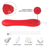 Vibrator mit Oszillierender Zunge Rot.8