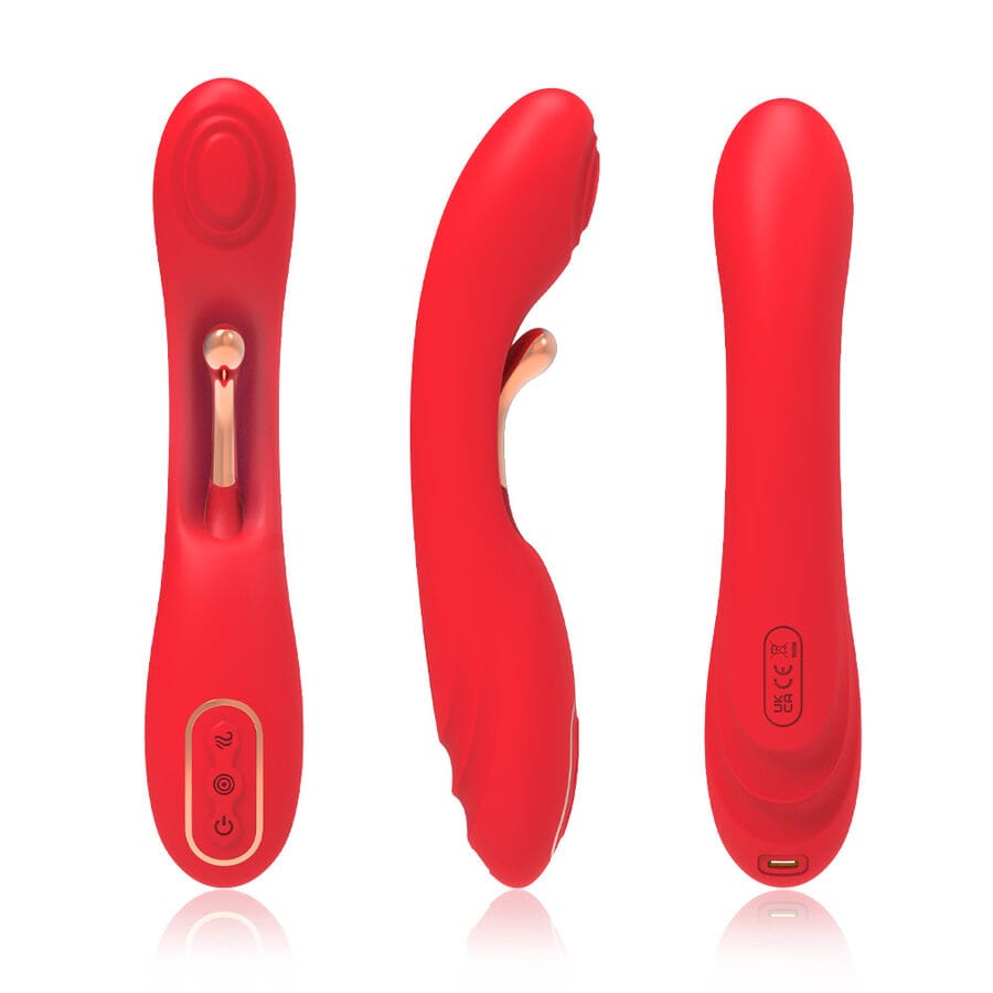 Vibrator mit Oszillierender Zunge Rot.2