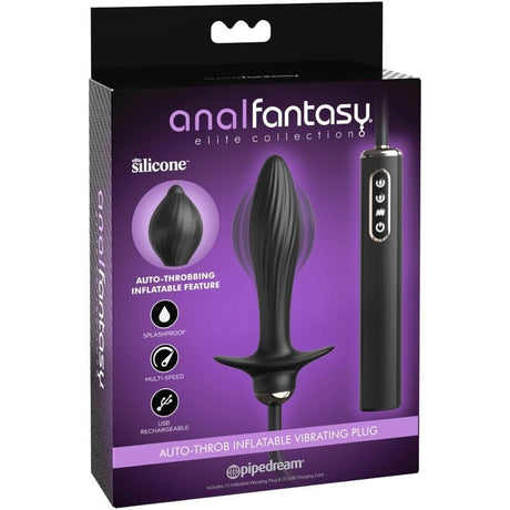 Aufblasbarer Plug & Auto-Throb Vibrator – 13 × Ø 4,5 cm