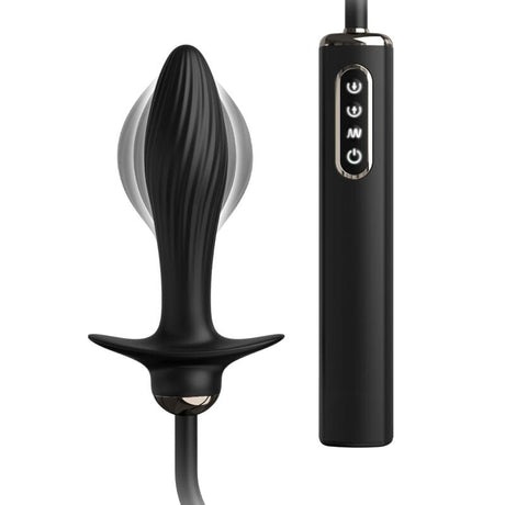Aufblasbarer Plug & Auto-Throb Vibrator – 13 × Ø 4,5 cm