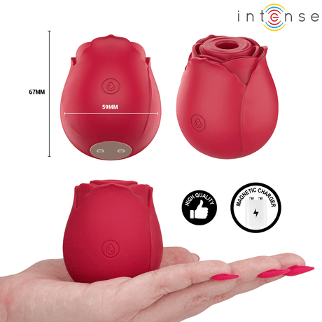 Auflegevibrator Camellia mit Druckwellen Bordeaux